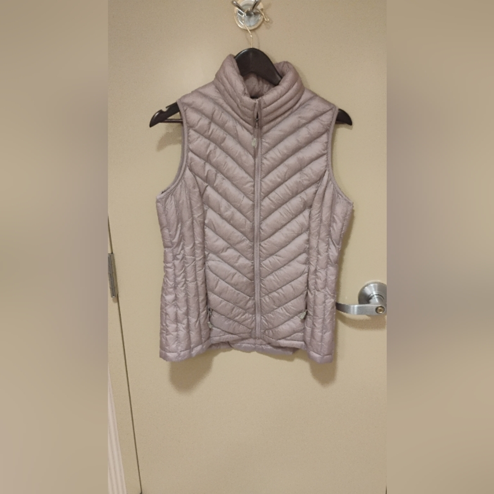 32 Degrees Dusty Pink Womens Polyester Puffer Vest Packable Sz M